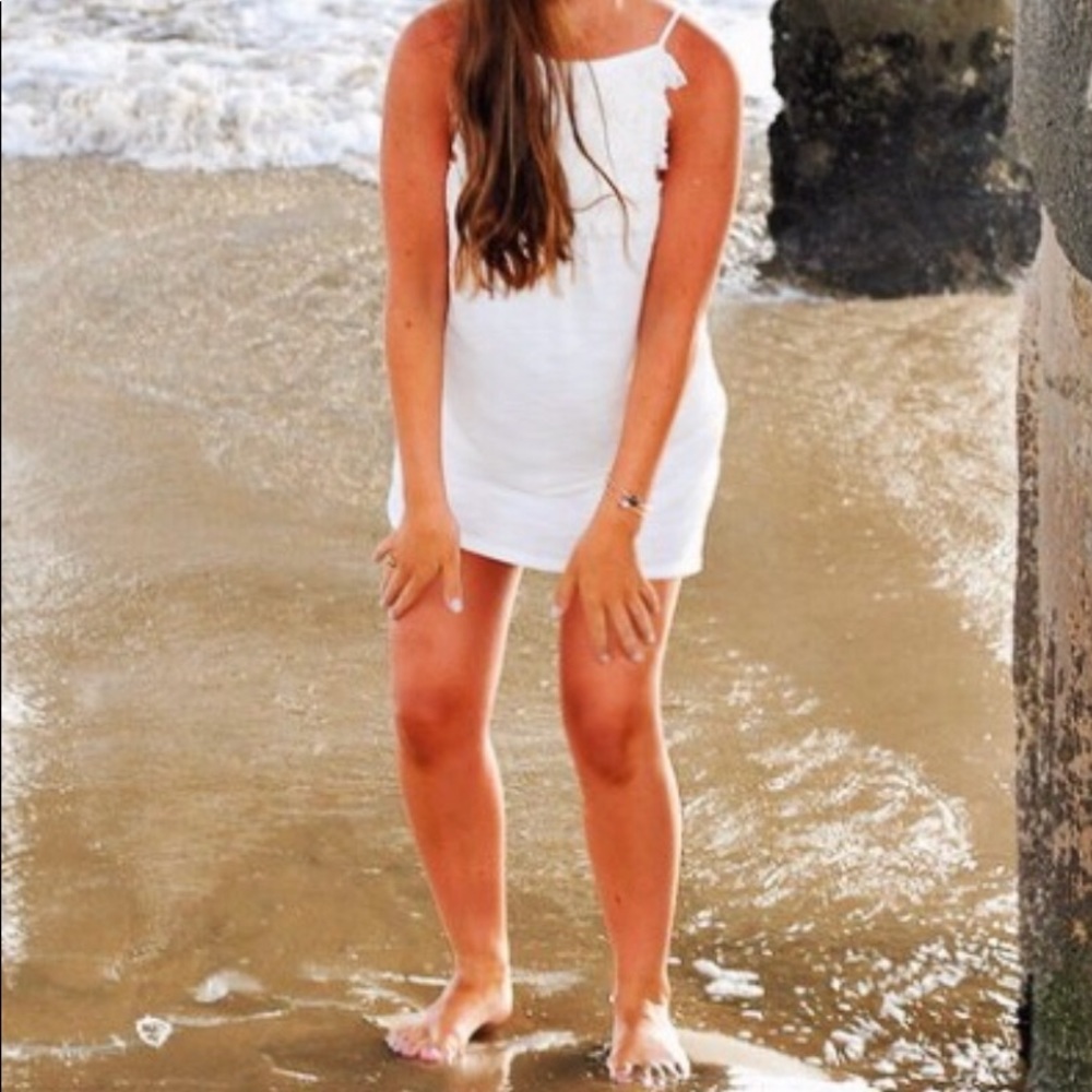 white cotton dress